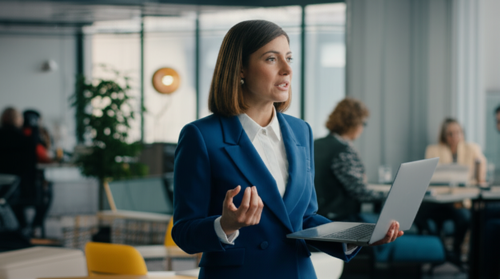 Successful female entrepreneur